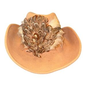 Sonni Vintage Tan Cowboy hat 100% wool.